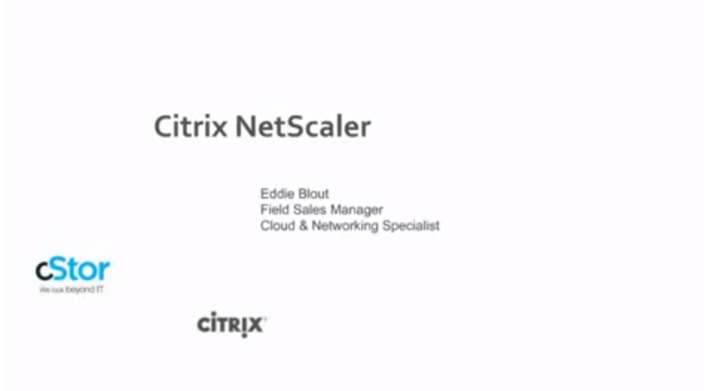 Application Performance with Citrix NetScaler