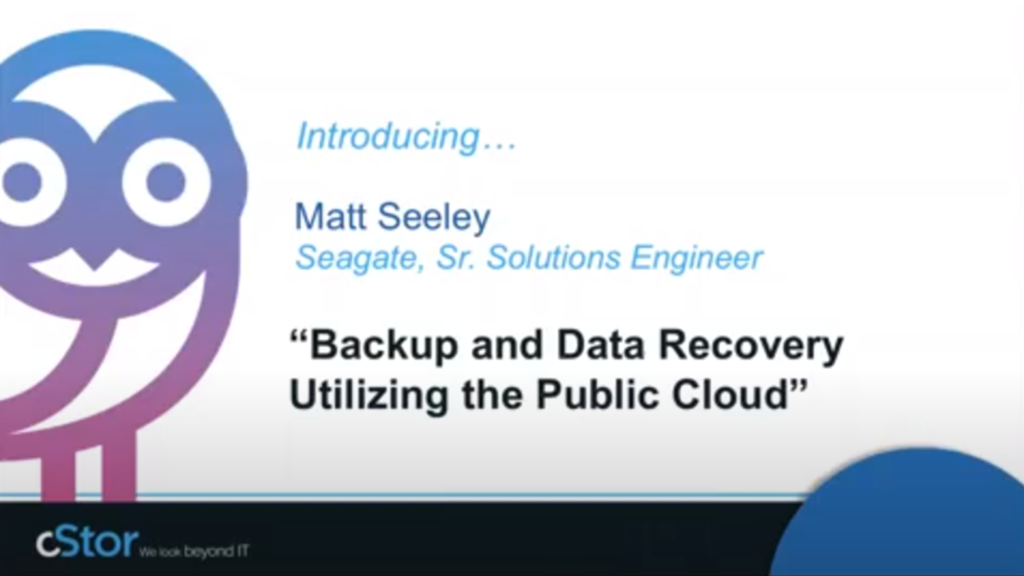 Backup and Data Recovery Utilizing the Public Cloud